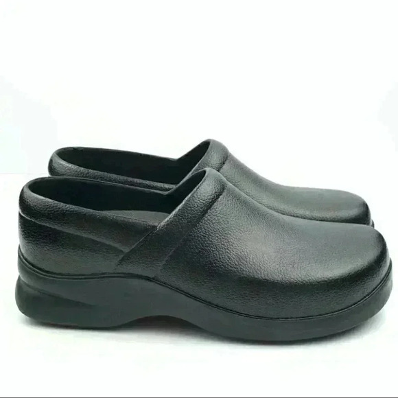 Klogs closed back clogs 9 black leather slip on - Picture 10 of 10